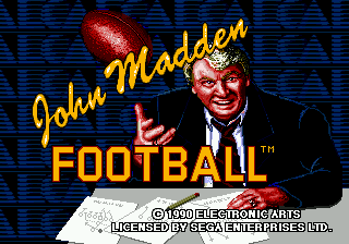 Заставка игры John Madden Football